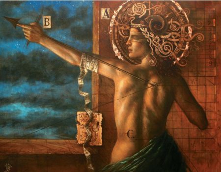 Jake Baddeley - Message to the Sun - oil on canvas - 2004