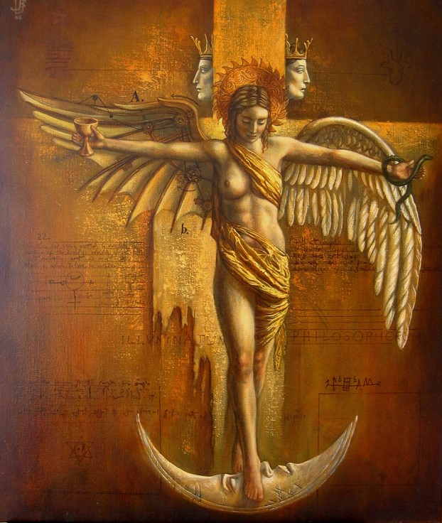 Jake Baddeley - Illuminatum Philosophorum - oil on canvas - 90 x 70 cm - 2007 - SOLD