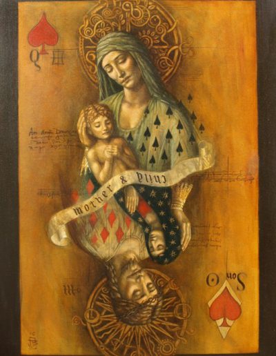 Jake Baddeley - Mother and Child - oil on canvas - 50 x 70 cm - 2007 - SOLD