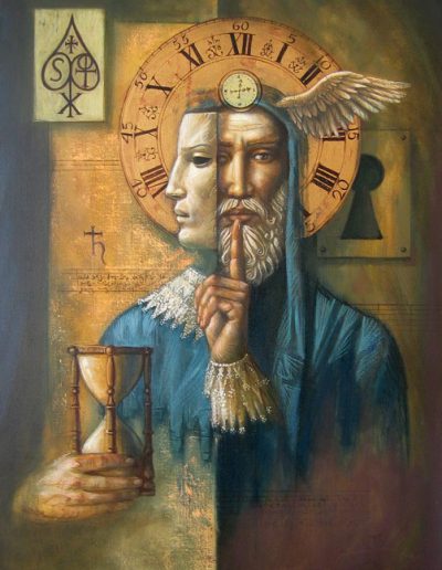 Jake Baddeley - The Hermit - oil on canvas - 90 x 70 cm - SOLD