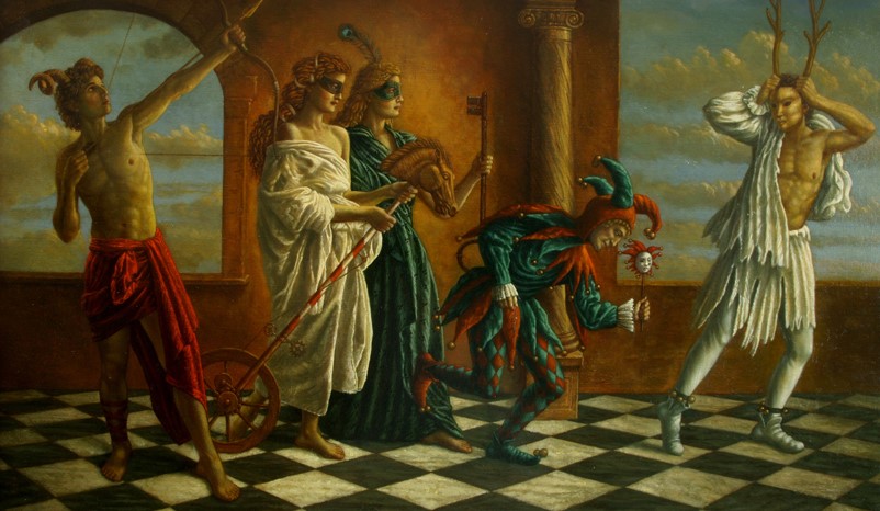 The Rite - oil on canvas - 110 x 65 cm - 2009 - SOLD