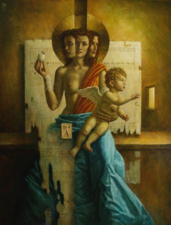 Jake Baddeley - What it is, What it was, What it always will be - oil on canvas - 90 x 70 cm - 2009 - SOLD