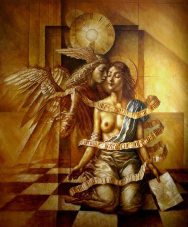 Annunciation - oil paint on canvas - 195 x 162 cm - 2010 - request availability