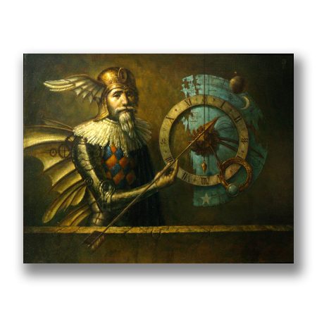 Chronos - oil paint on canvas - 90 x 7 cm - 2010 - SOLD