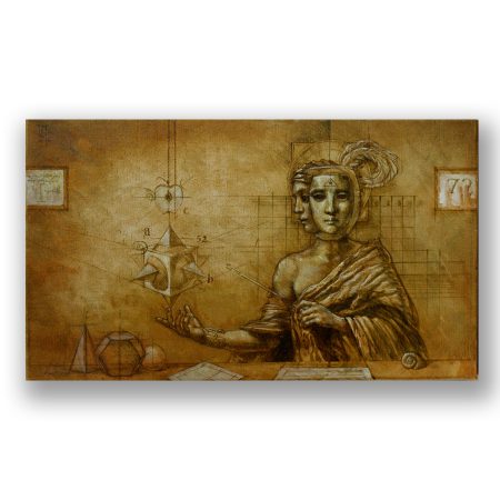 Jake Baddeley - Geometry III - oil on canvas - 30 x 60 cm - 2010