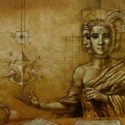 Jake Baddeley - Geometry III - oil on canvas - 30 x 60 cm - 2010