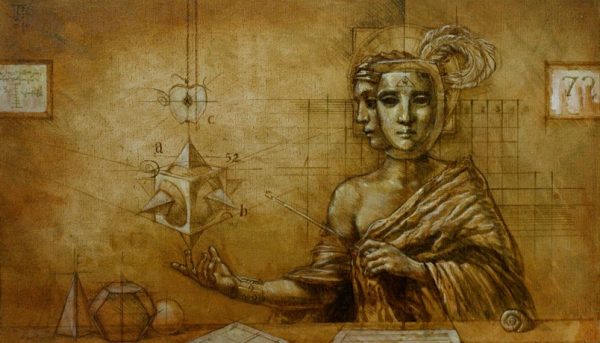 Jake Baddeley - Geometry III - oil on canvas - 30 x 60 cm - 2010