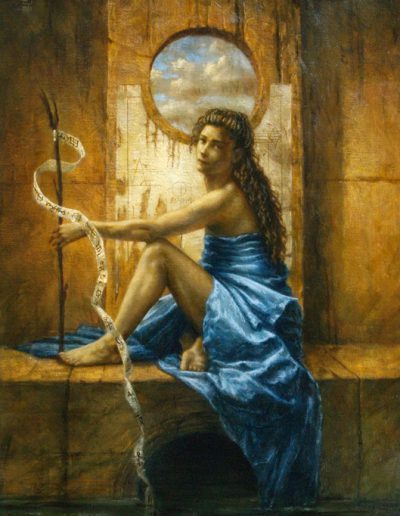 Jake Baddeley - 3 Worlds - oil on canvas - 90 x 70 cm - 2010 - SOLD