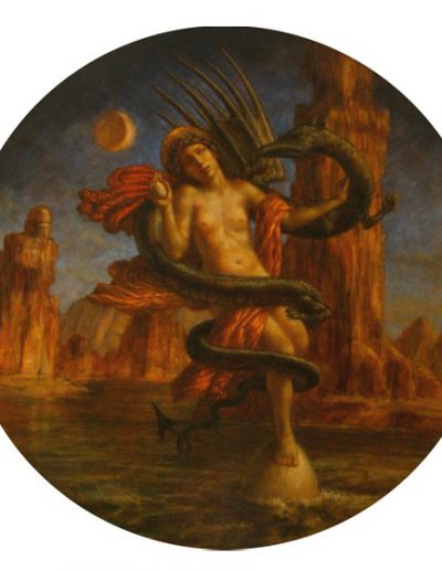 Jake Baddeley - Eurynome - 90 cm - oil on wood panel - 2011 - SOLD