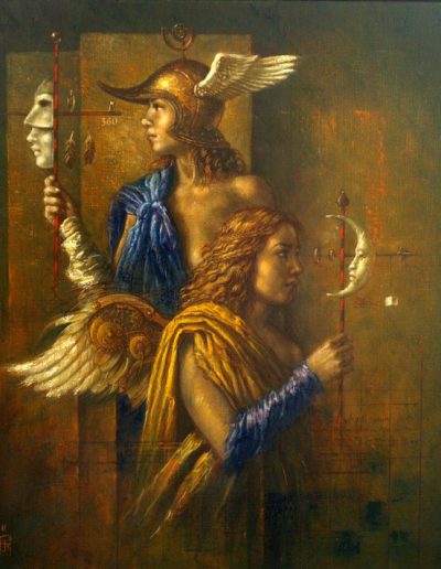 Jake Baddeley - Experiment for Angels - oil on canvas - 80 x 60 cm - 2011 - SOLD