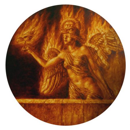 Jake Baddeley - Phoenix II - 90 cm - oil on wood panel - 2011