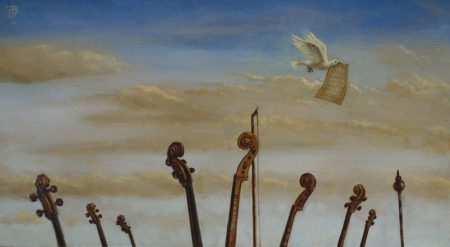 Jake Baddeley - Silence - oil on wood panel - 20 x 30 cm - 2012