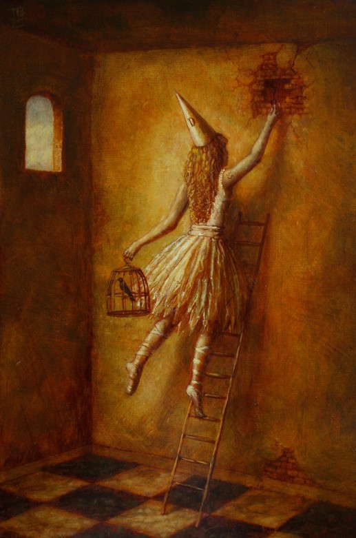 Jake Baddeley - The Key - oil on panel -50 x 35 cm - 2012