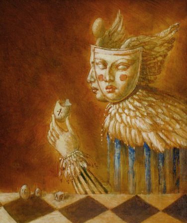 Jake Baddeley - This One is Empty - oil on panel - 30 x 25 cm - 2012 - SOLD