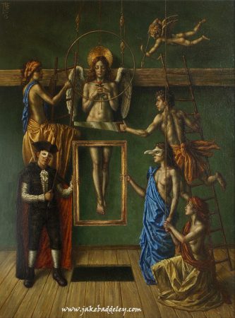 Jake Baddeley - The Lady Vanishes - oil on canvas - 110 x 90 cm - 2013 - SOLD