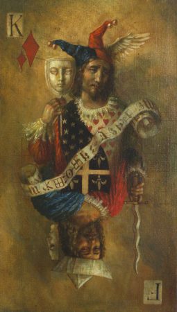 Jake Baddeley - King and Fool II - oil on canvas - 70 x 45 cm - 2013 - SOLD