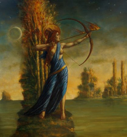 Jake Baddeley - Sagittarius - oil on canvas - 90 x 90 cm - 2013 - SOLD