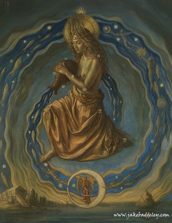 Jake Baddeley - Aquarius - oil on canvas - 90 x 70 cm - 2014 - SOLD