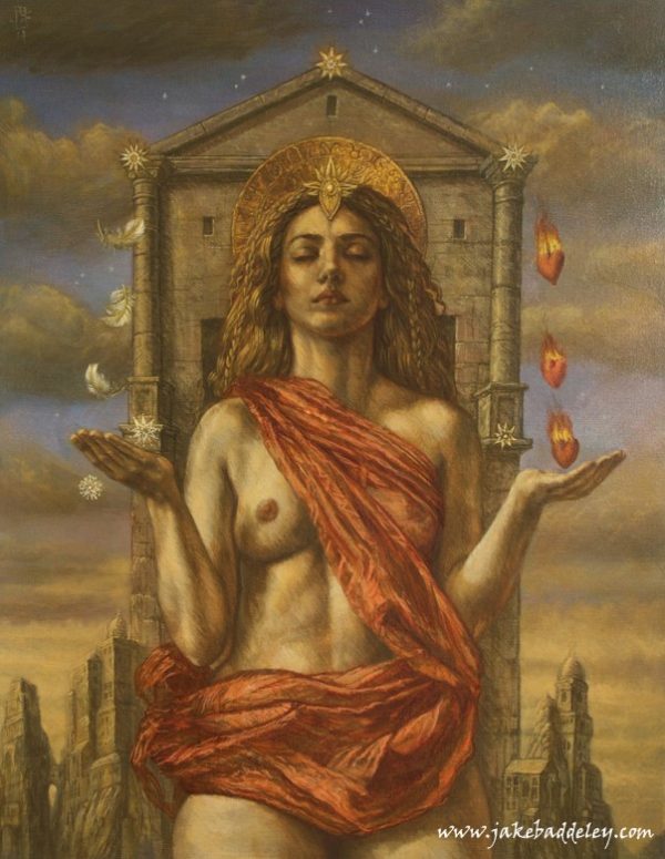 Jake Baddeley - Libra - oil on canvas - 90 x 70 cm - 2014