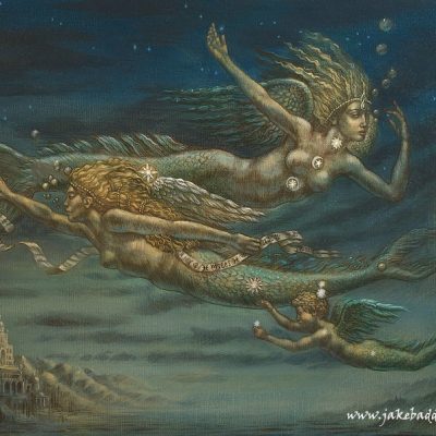 Jake Baddeley - Pisces - oil on canvas - 70 x 90 cm - 2014