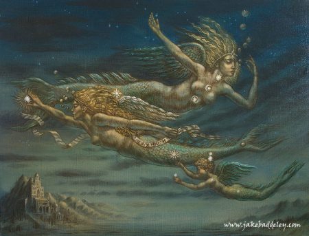 Jake Baddeley - Pisces - oil on canvas - 70 x 90 cm