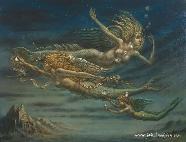 Jake Baddeley - Pisces - oil on canvas - 70 x 90 cm - 2014