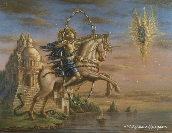 Jake Baddeley - Sagittarius - oil on canvas - 90 x 70 cm - 2014