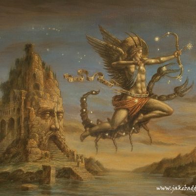 Jake Baddeley - Scorpio - oil on canvas - 90 x 70 cm - 2014