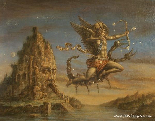Jake Baddeley - Scorpio - oil on canvas - 90 x 70 cm - 2014