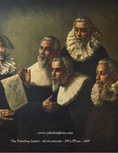 Jake Baddeley - The Painting Lesson - oil on canvas - 130 x 195 cm - 2015