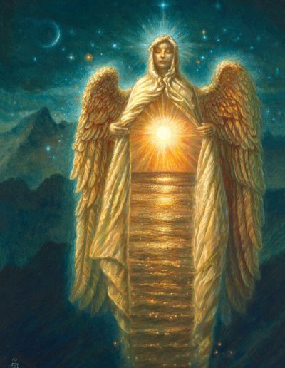 Jake Baddeley - Angel of Light - oil on canvas - 70 x 50 cm - 2015 - COMMISSION