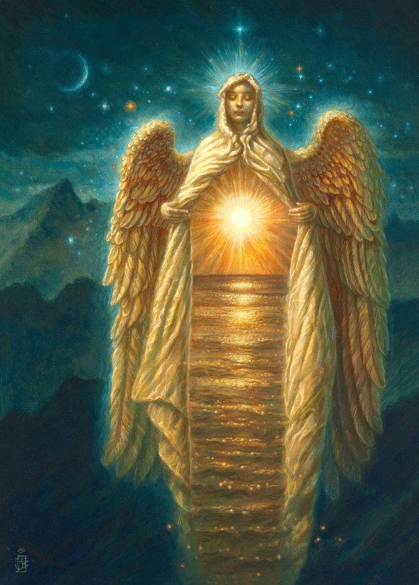 Jake Baddeley - Angel of Light - oil on canvas - 70 x 50 cm - 2015 - COMMISSION