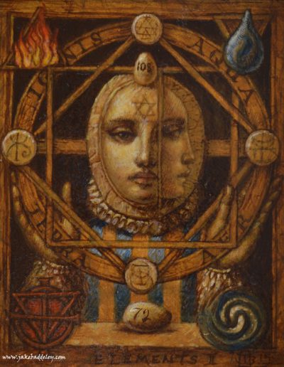 Jake Baddeley - Elements II - oil on panel - 18 x 12 cm - 2015 - SOLD
