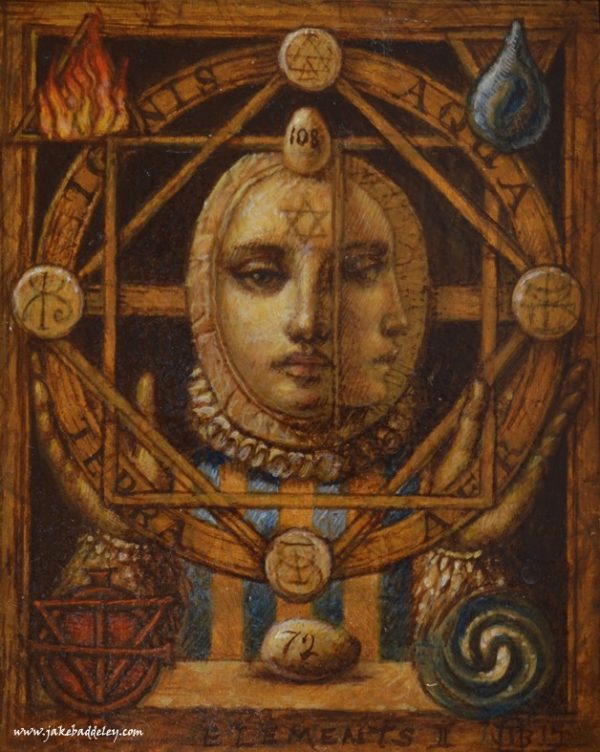 Jake Baddeley - Elements II - oil on panel - 18 x 12 cm - 2015 - SOLD