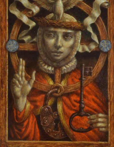Jake Baddeley - Spiritus Sanctus - oil on panel - 30 x 20 cm - 2015 - SOLD
