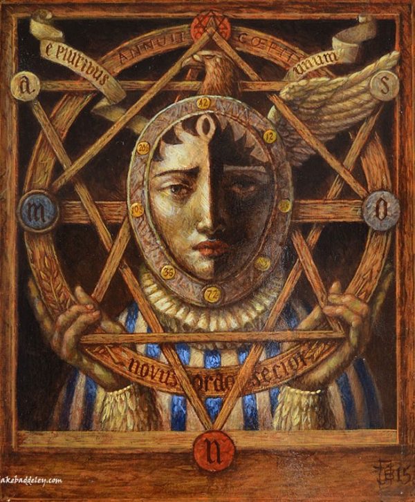 Jake Baddeley - The Great Seal - oil on panel - 30 x 20 cm - 2015 - SOLD