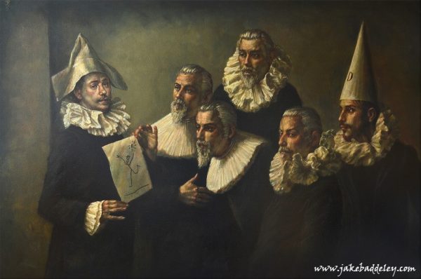Jake Baddeley - The Painting Lesson - oil on canvas - 130 x 195 cm - 2015