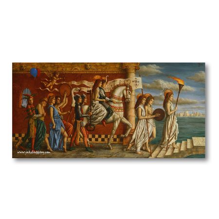 The Procession - oil paint on canvas - 70 x 140 cm - 2016 - Commission
