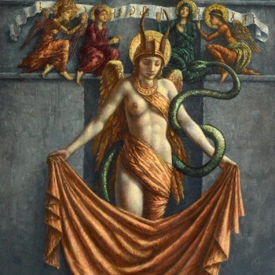 Jake Baddeley - Transcendence - oil on panel - 56 x 45 cm - 2018