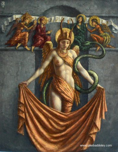 Jake Baddeley - Transcendence - oil on panel - 56 x 45 cm - 2018