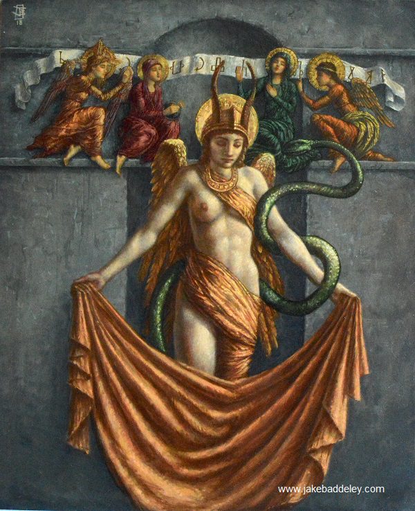 Jake Baddeley - Transcendence - oil on panel - 56 x 45 cm - 2018