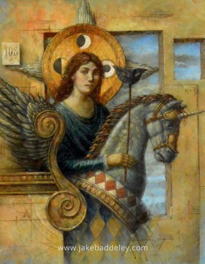Jake Baddeley - My favourite hiding place - 55 x 50 cm - oil on wood - 2020