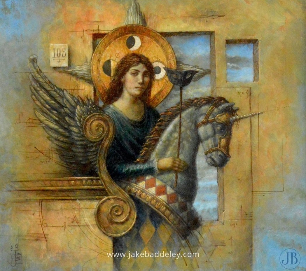 Jake Baddeley - My favourite hiding place - 55 x 50 cm - oil on wood - 2020