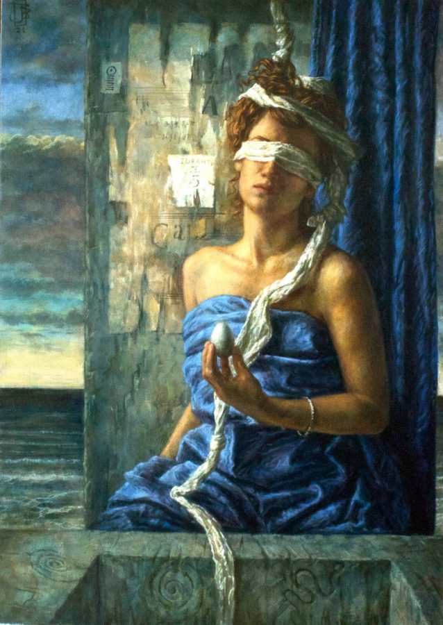 Jake Baddeley - The Source - oil on panel - 70 x 50 cm - 2021 - SOLD