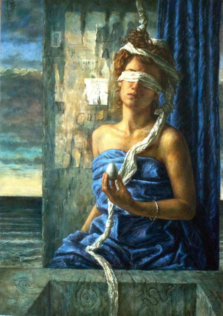 Jake Baddeley - The Source - oil on panel - 70 x 50 cm - 2021 - SOLD