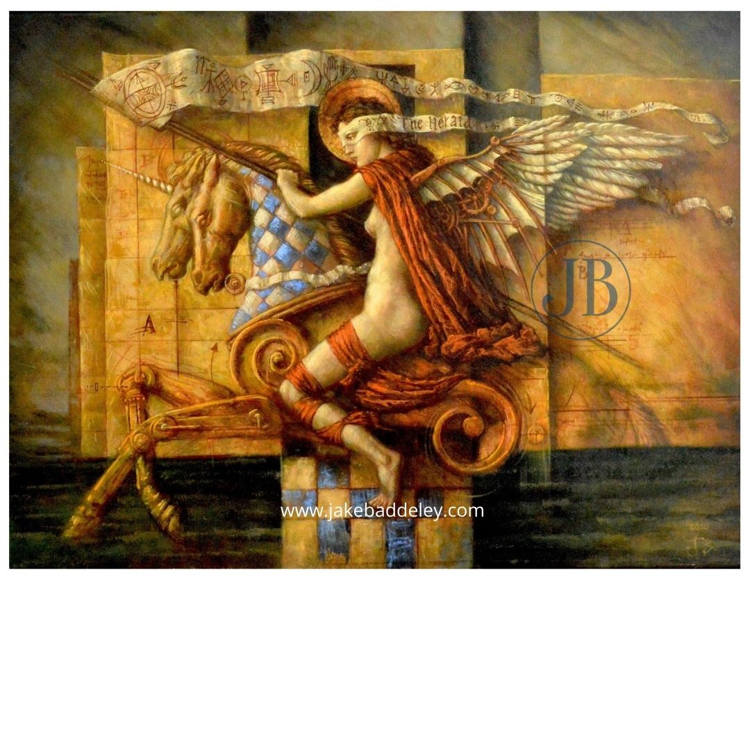 Jake Baddeley - The Herald - 90 x 70 cm - oil on canvas - 2021 - SOLD