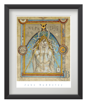 Jake Baddeley - Nephtys I - ink on paper - 40 x 50 cm