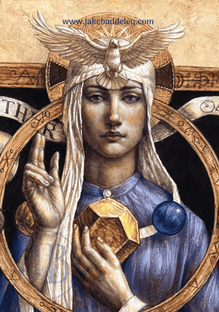 Jake Baddeley - The Elements - Aether - oil on panel - 50 x 35 cm - 2025 - detail