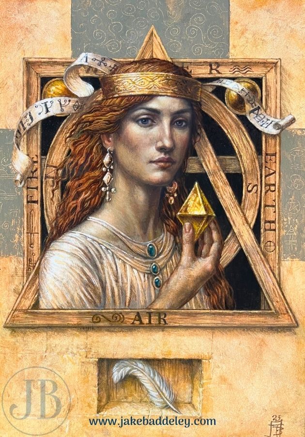 Jake Baddeley - The Elements - Air - oil on panel - 50 x 35 cm - 2025