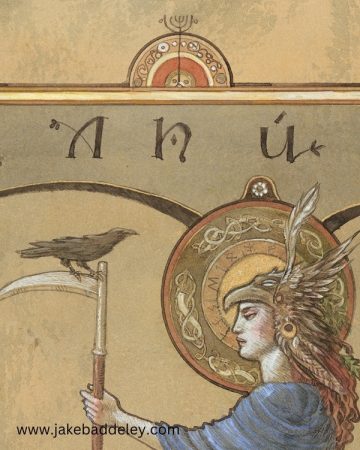 Jake Baddeley - Ceredwen 1 - giclee print on paper - 30 x 40 cm / 26 x 36 cm + 5 cm white border - DETAIL 2